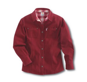 Carhartt flannel hotsell lined canvas shirt