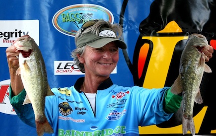 Pam Martin Wells is a winning angler in the ladies' circuit. Photo courtesy of Larry Morris, LBAA Media Specialist