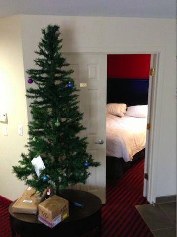 Christmas tree in hotel Hyatt