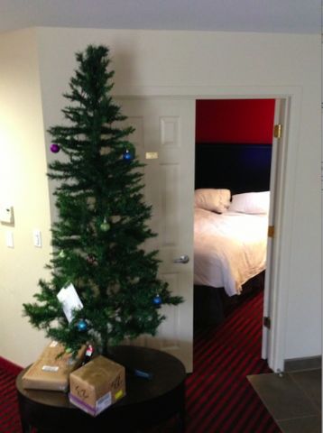 Christmas tree in hotel Hyatt