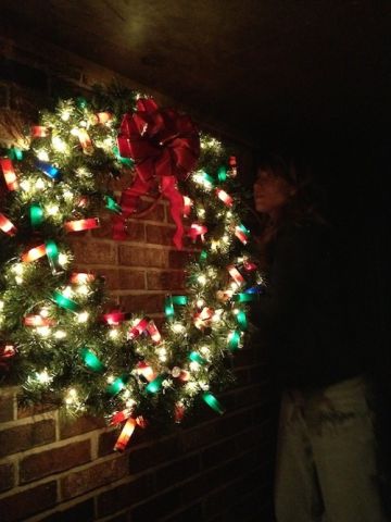 Hanging a shotgun shell wreath