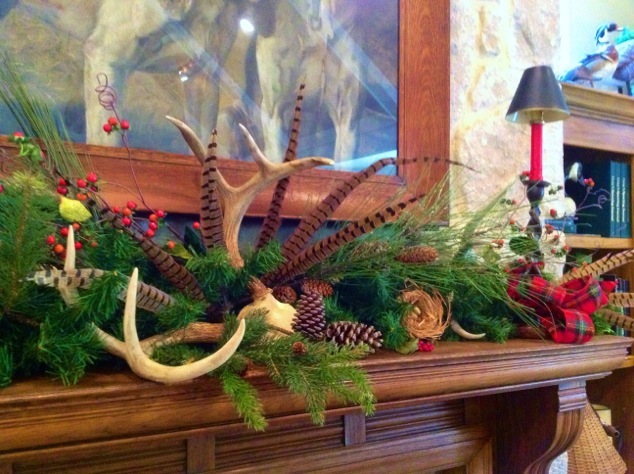 Heritage-Game-Mounts-Christmas-antler-mantle-Decorating