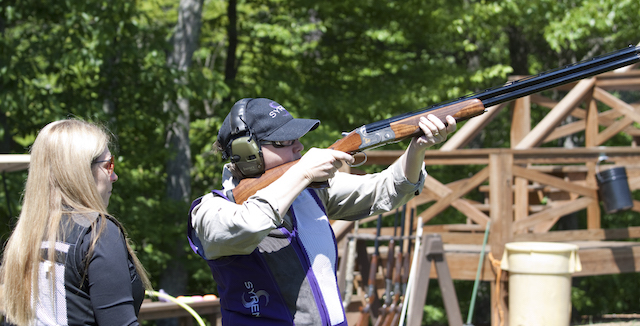 Barbara Baird coached by Anne mauro on a Syren shotgun