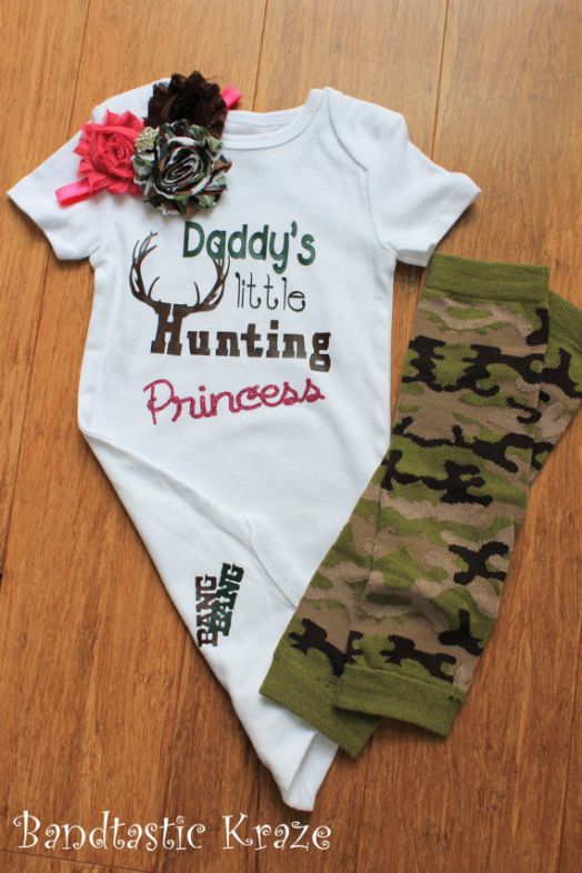 Daddy's Little Hunting Princess onesie