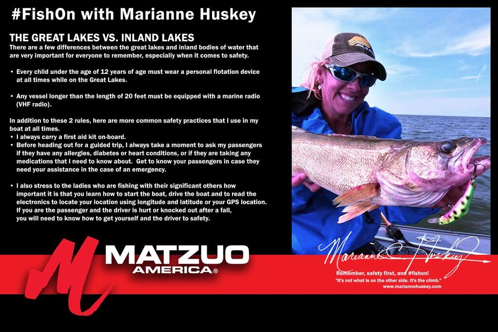 Matzuo America, fishing, tips, great lakes, Marianne Huskey