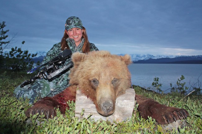 Alaskan Women, brown bear, 