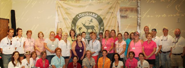 Fish tagging, women, Louisiana