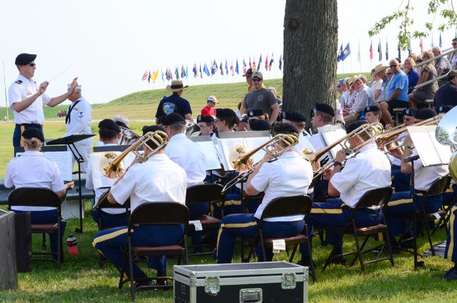 The 122nd Army Band will play during the ceremony, saluting veterans and current men and women of each branch of the military through anthems.