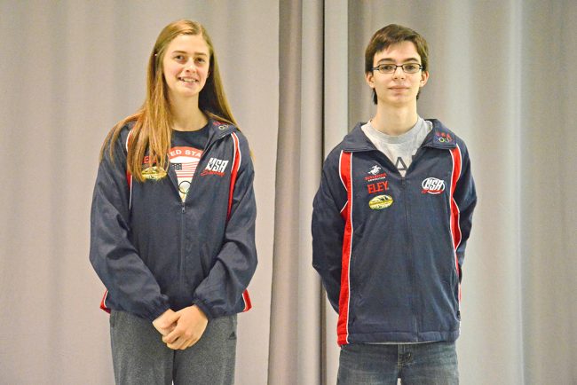 As the high male and female competitors of the aggregate competition (comprised from Junior Olympic and CMP Championship scores), Antonio Gross and Sarah Osborn received USA Shooting jackets and spots on the junior team. Osborn, already a member of the team, was reinstated, while Gross joined for the first time. 