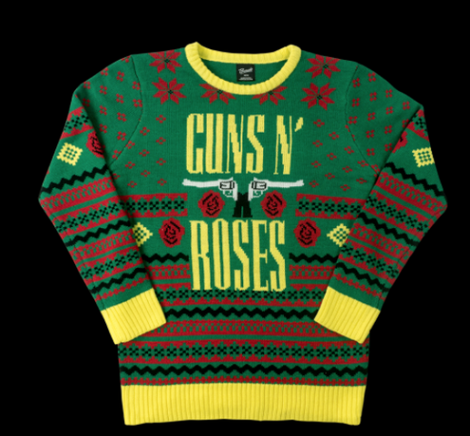 guns n roses sweater christmas