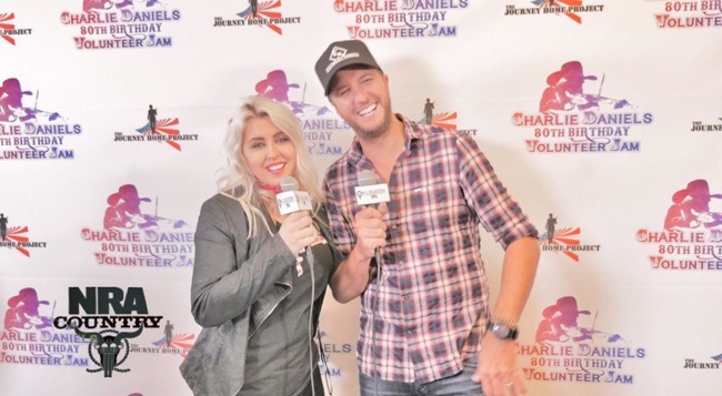 Morgan Mills and Luke Bryan