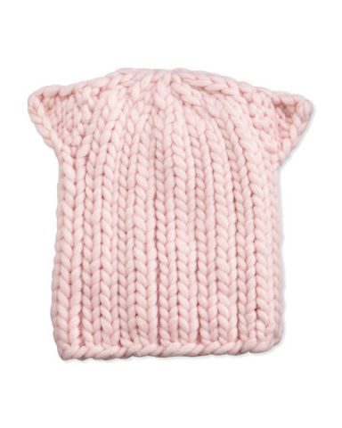 Pink-knit-cat-hat=Women's March