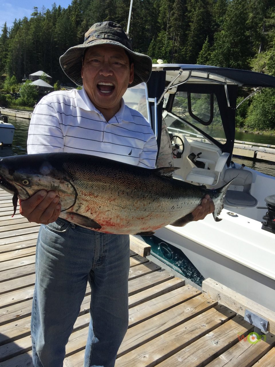 Big Fish Carlos Koo salmon fishing