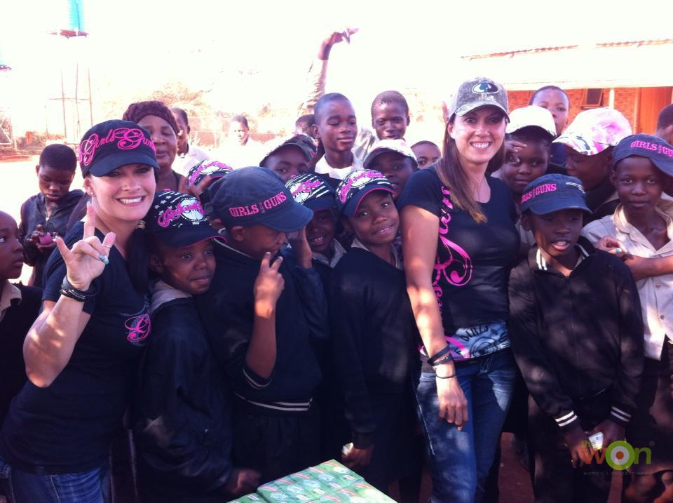Jen O'Hara & Norissa Harman of Girls w ith Guns® Clothing after donating meat to a local orphanage in South Africa - November 2017 - Callahan Wolverton