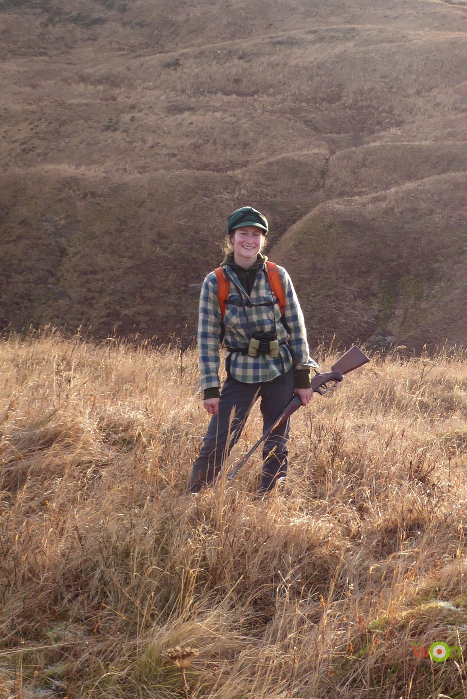 Tia taking time to hunt in Kodiak for herself after a long season of guiding. Tia Shoemaker