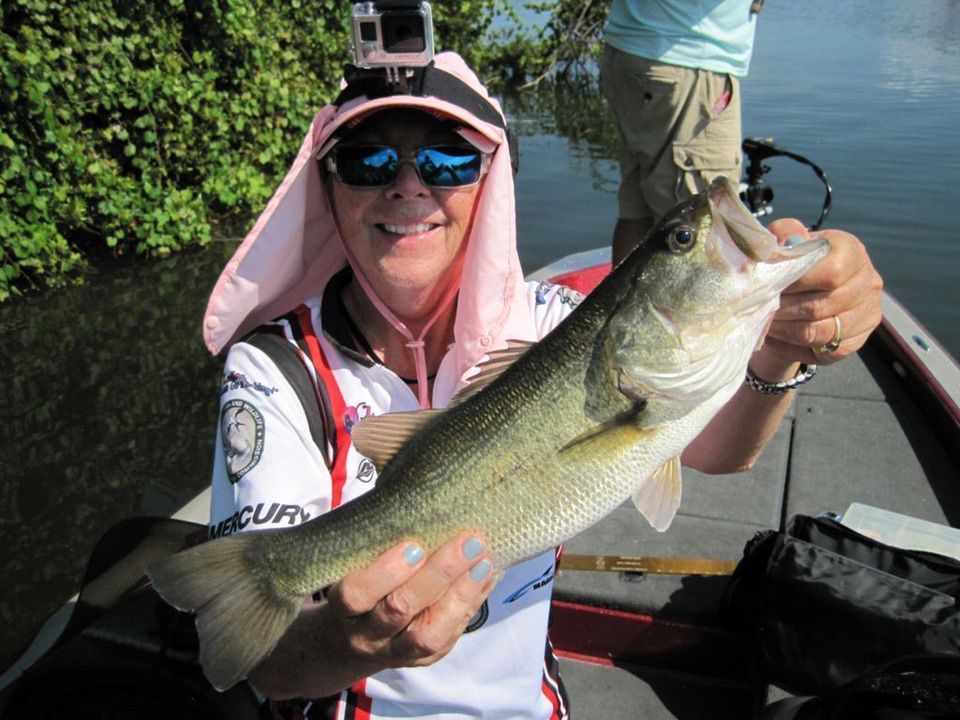 Betty Bauman with bass 2 Freshwater Fishing