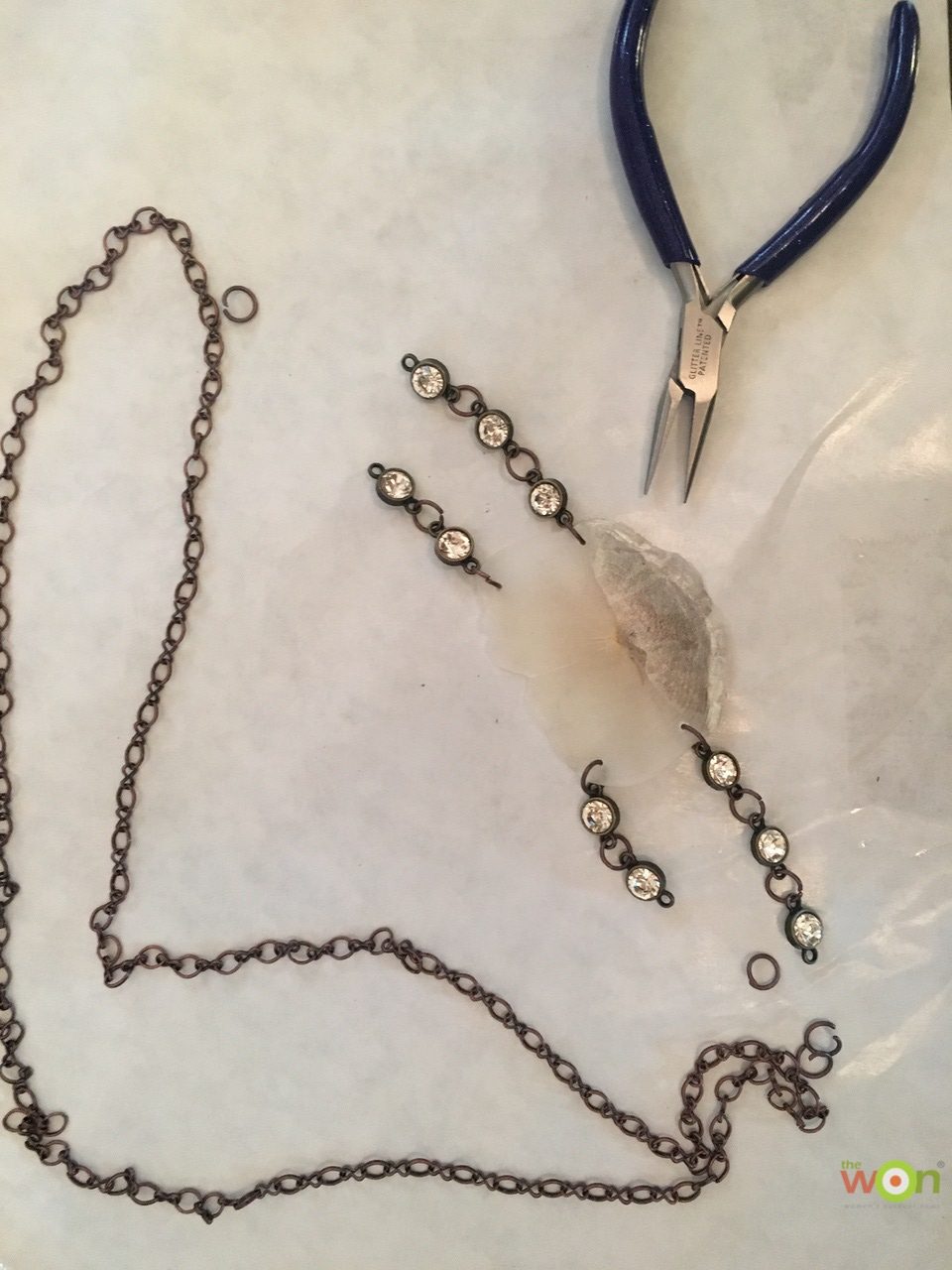 Tarpon scale necklace DIY