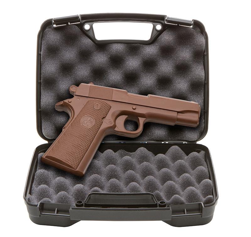 chocolate pistol in case