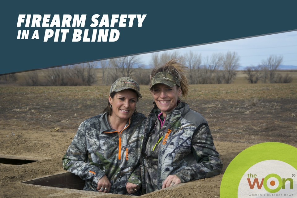 Donnelle and Lisa with WON Pit Blind