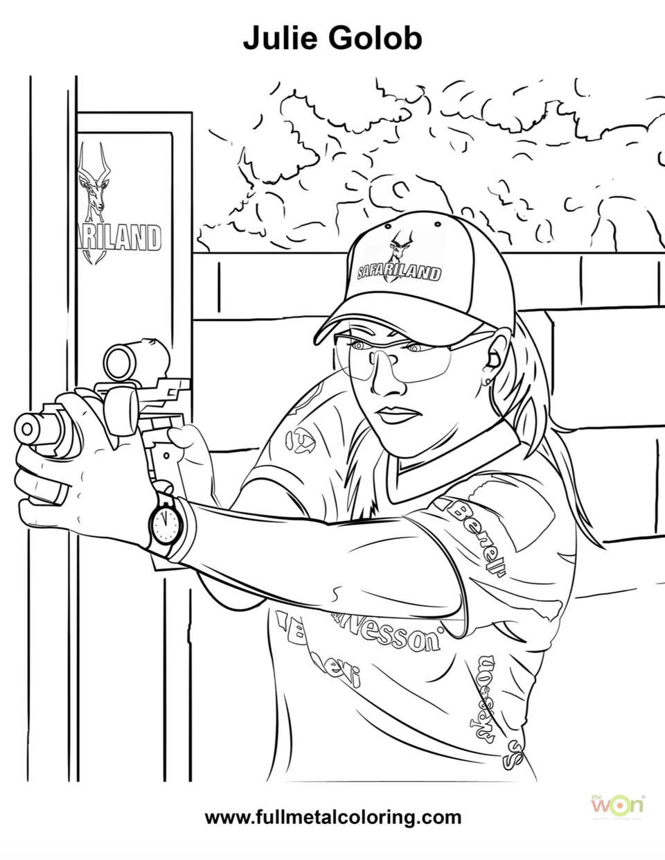 Julie Golob coloring page