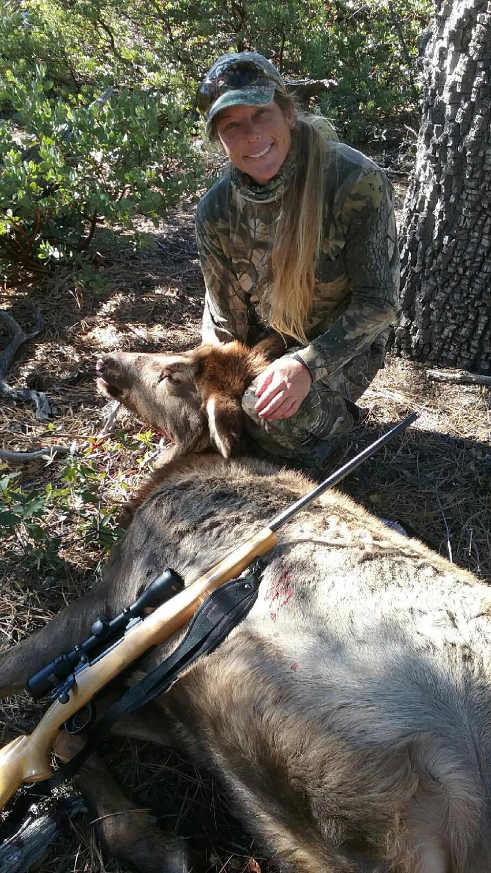 christina with elk