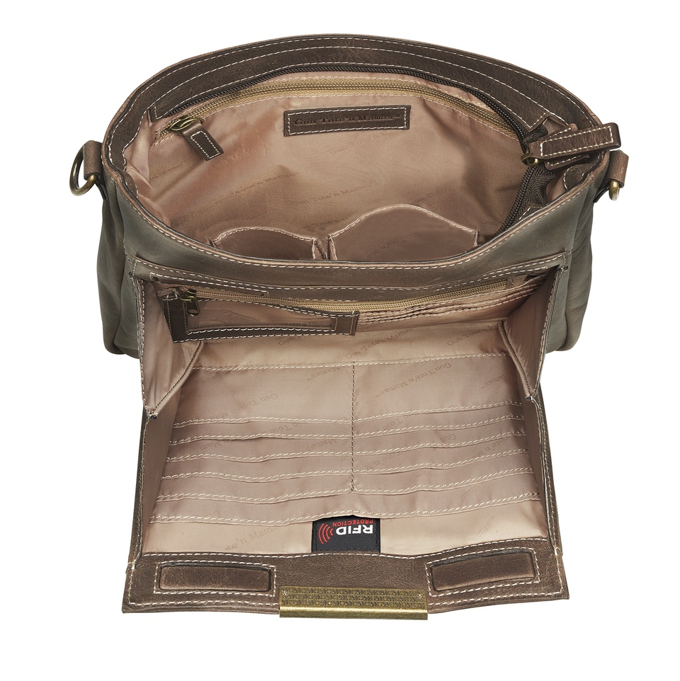 Gun Tote’n Mamas distressed buffalo CCW RFID protection