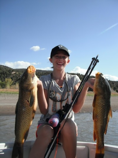 little gal w carp