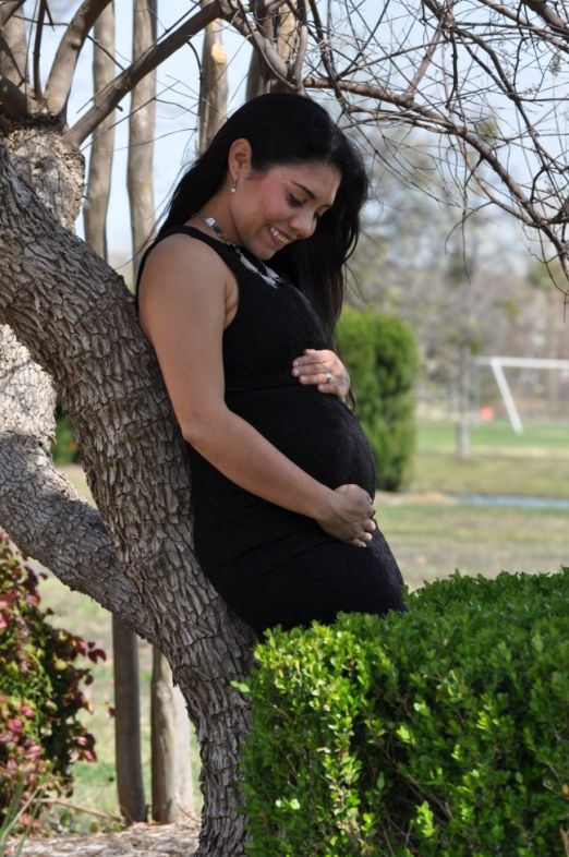 pregnancy shooting Gabby Franco