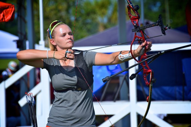 Olympic women archery Brown