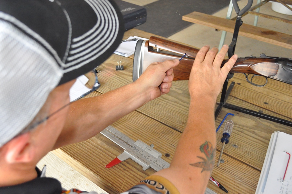 Dave Miller Adjusting CZ custom shotgun