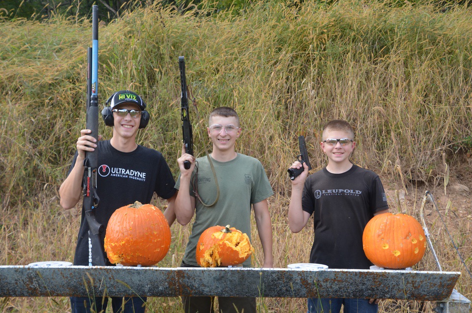 Yackley pumpkin shooting Firearms Safety