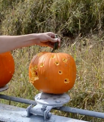 pumpkin shooting feature