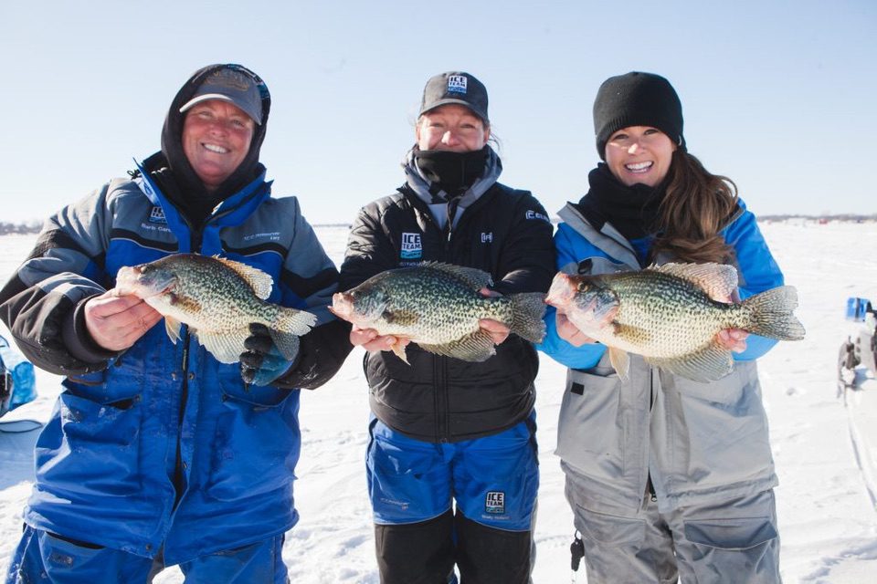 women ice angler project 3 fish