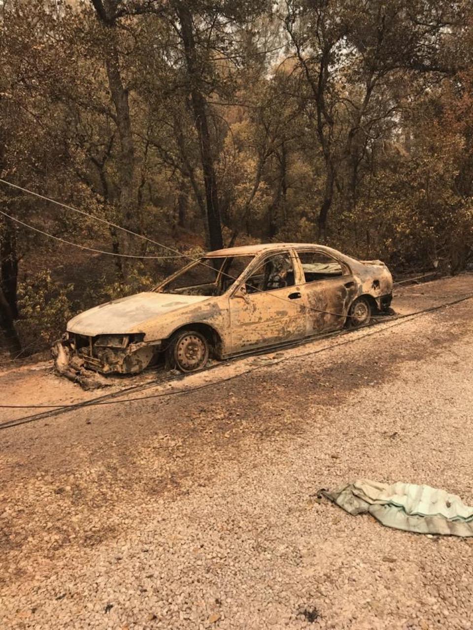 Camp Fire California car