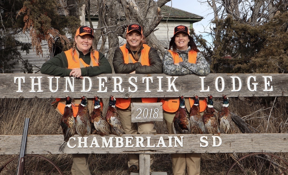 Crissy Springer, Lana VanWinkle and Amy Ray Pheasant Hunting At Thunderstik Lodge