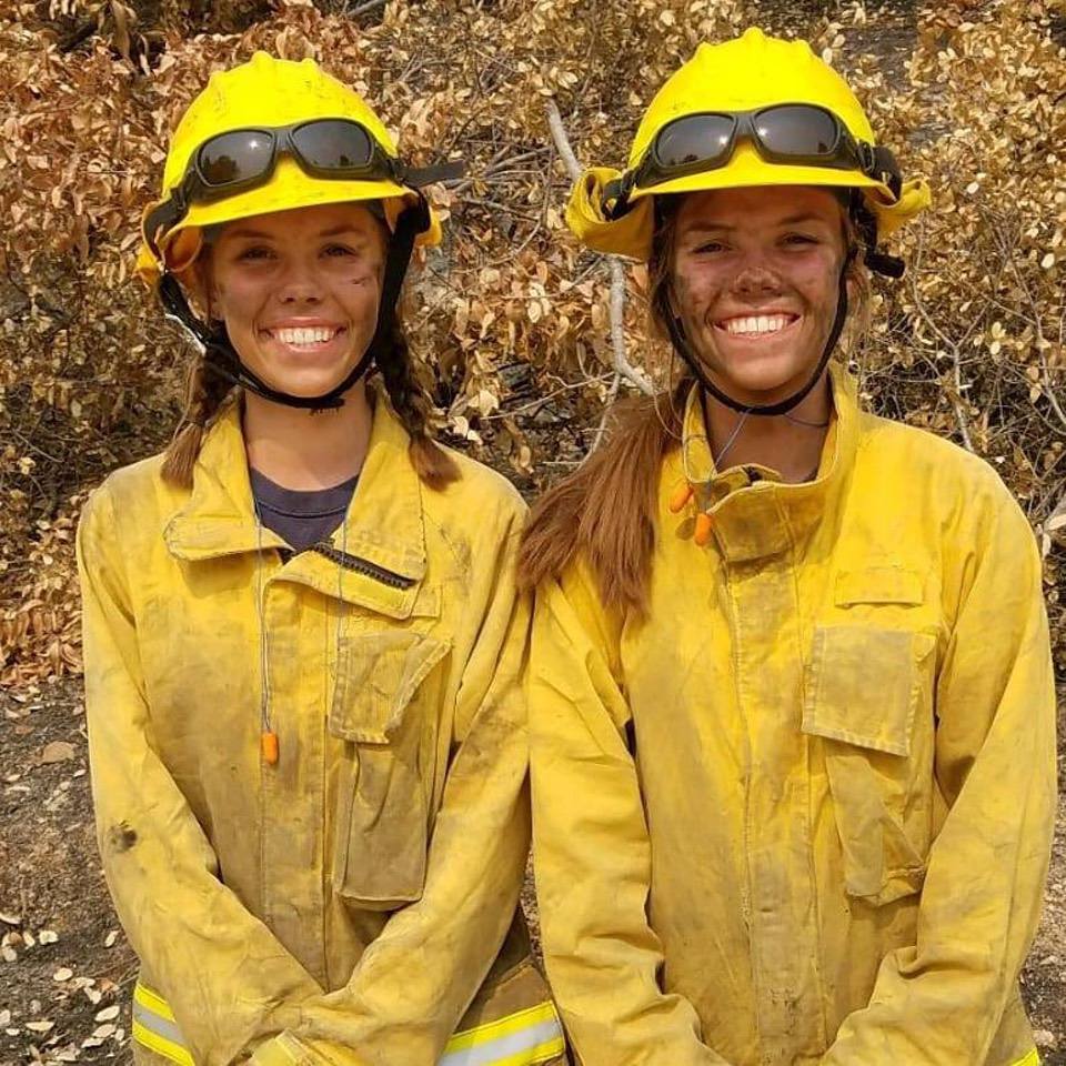 Fire clean up day 2girls hunting