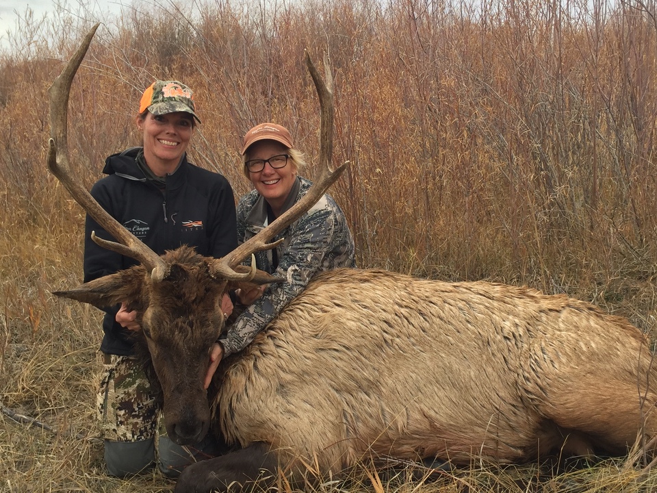 Donna McDonald and Karen Butler Montana elk