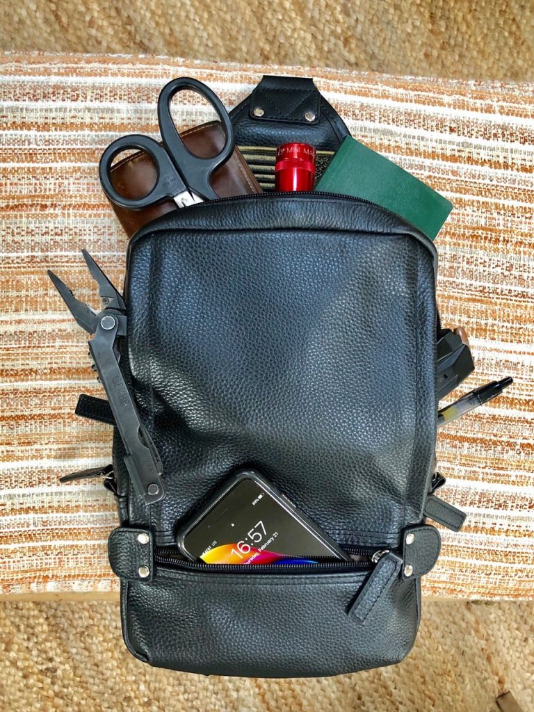 Sling Backpack GTM-108 stuff in bag