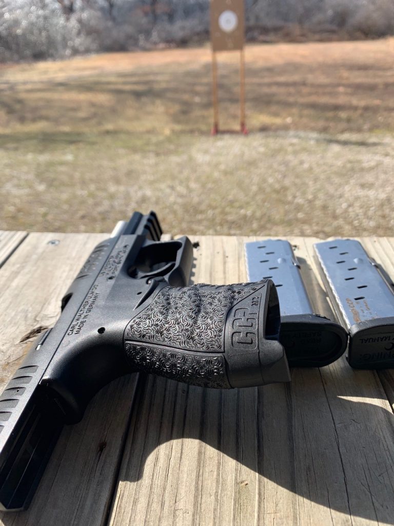 Walther CCP M2 on range bench