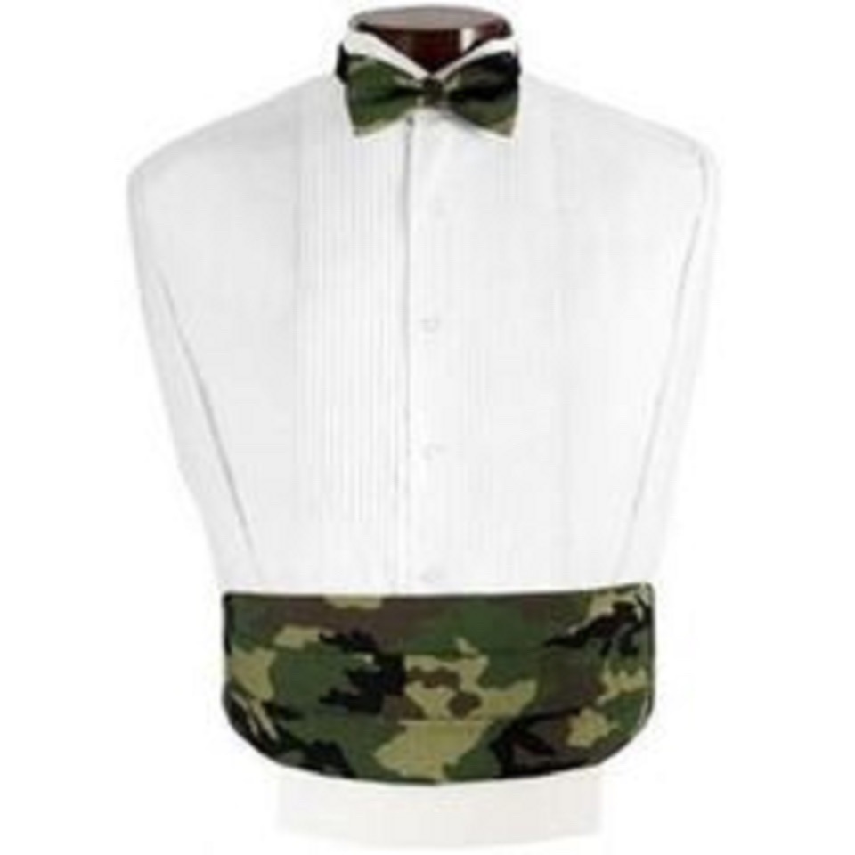 CAMOUFLAGE CUMMBERBUND SET