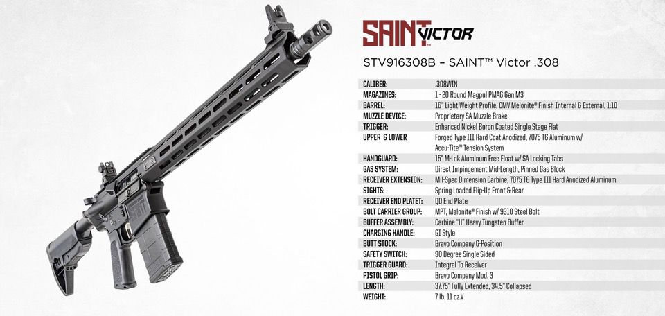 Springfield Armory SAINT Victor .308 specs