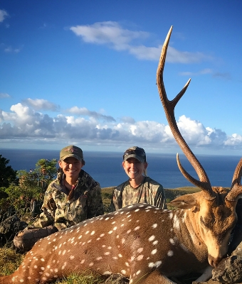 Emily Perreira Axis Deer Hunting in Hawaii