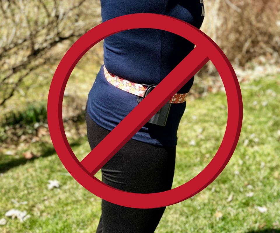 yoga pants and belt cerino What NOT to Wear on the Shooting Range