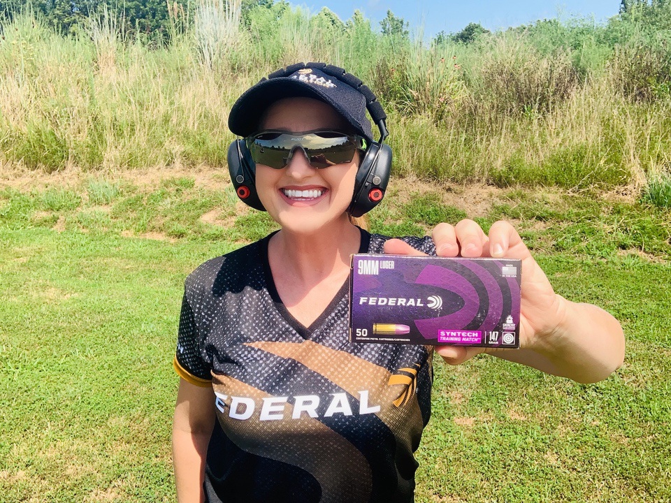 Julie Golob with Federal Premium’s American Eagle Syntech 4