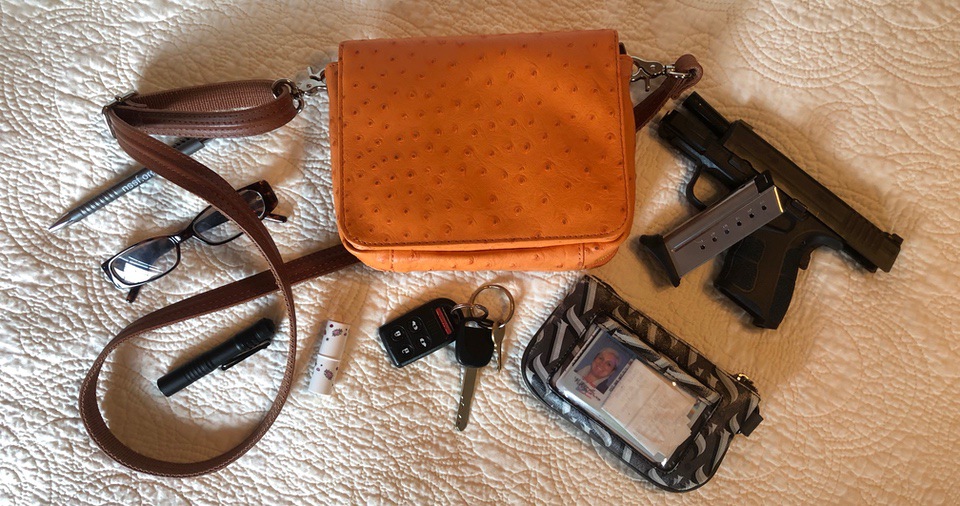 Cross Body Organizer GTM-15 purse dump