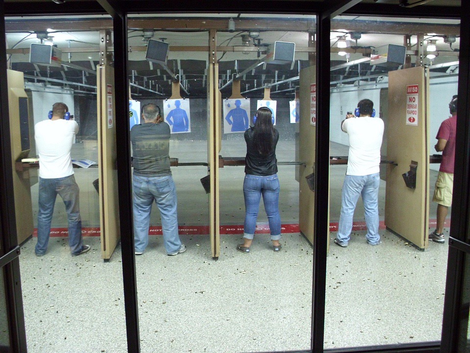 indoor Shooting range +ONEMovement National Shooting Sports Month