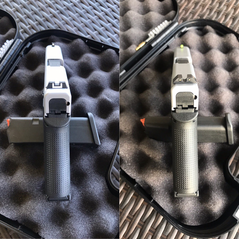 Night Fision Sights on GLOCK 48 comparison