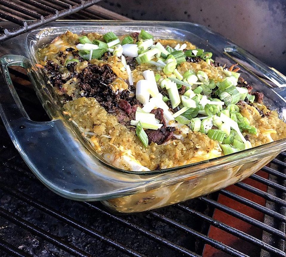 Venison Enchiladas with Green Tomato Enchilada Sauce