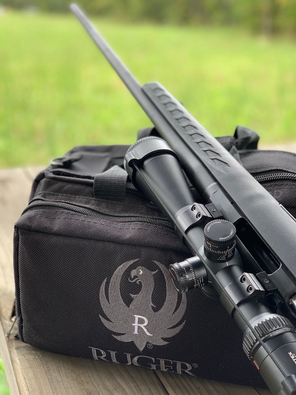 Ruger American rifle and range bag Deer Hunting Rifle Calibers