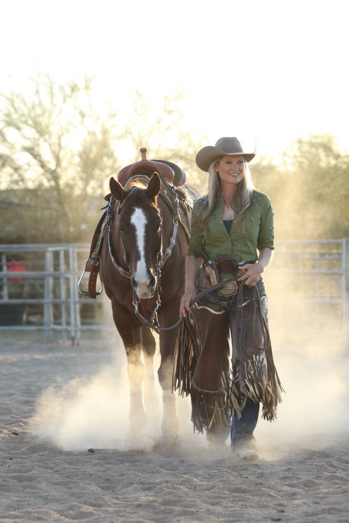 Kenda Lenseigne, World Champion Mounted Shooting